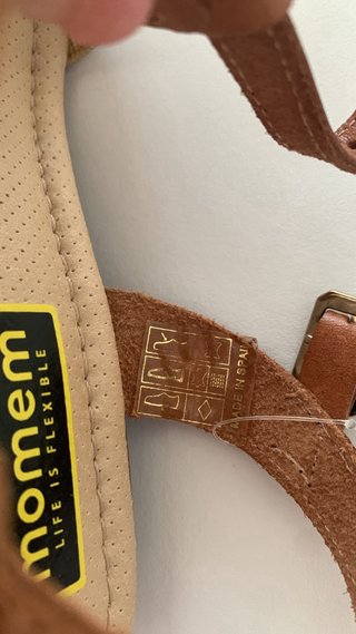 Sandalias cuñas de piel