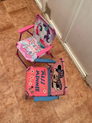2 Sillas Plegables Infantiles
