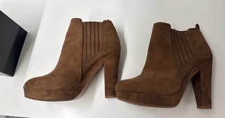 Botines Piel Ante H&M Color Camel Talla 38