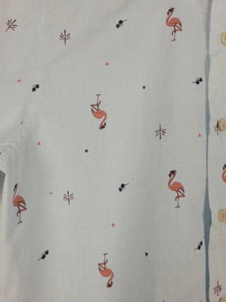 Camisa manga corta niño Talla XL flamencos