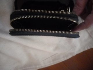 Monedero/Llavero Louis Vuitton Negro Charol