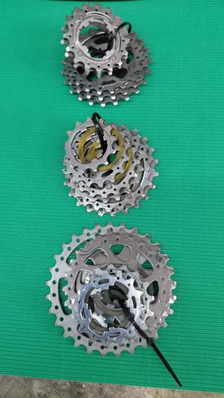 Rueda Mavic, Cassette y Carrete Campagnolo.