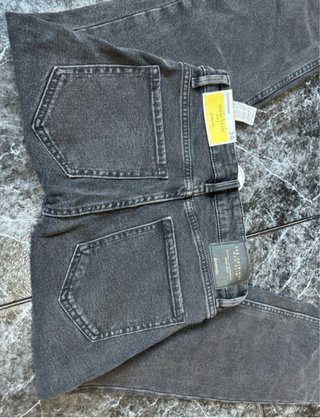 Mom Slim Jeans Stradivarius Gris