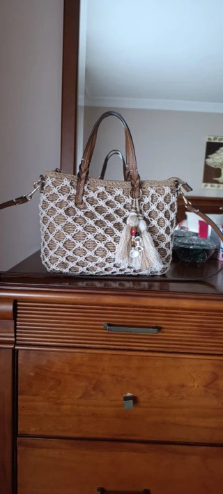 Bolso Parfois Beige y Blanco sin usar