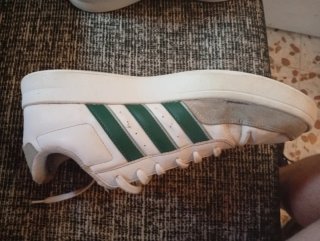 Zapatillas Adidas Hombre Blancas y Verdes