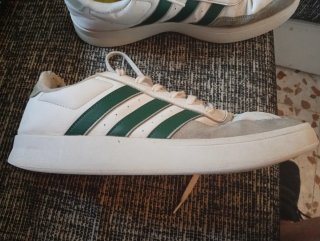 Zapatillas Adidas Hombre Blancas y Verdes