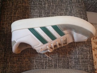 Zapatillas Adidas Hombre Blancas y Verdes