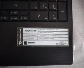Packard Bell Notebook Nero/Argento 15 pollici