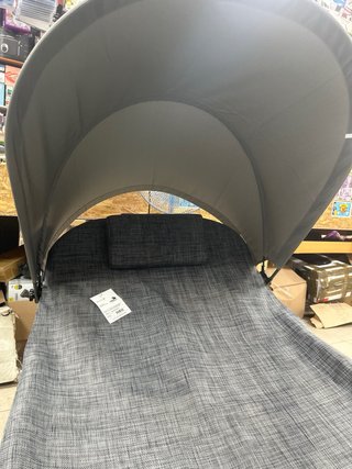 Tumbona Hossegor 203cm Gris con Parasol