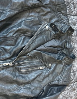 Cazadora cuero ONLY negra Talla L