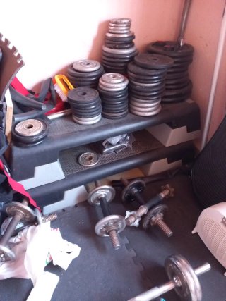 Pesas para gimnasio