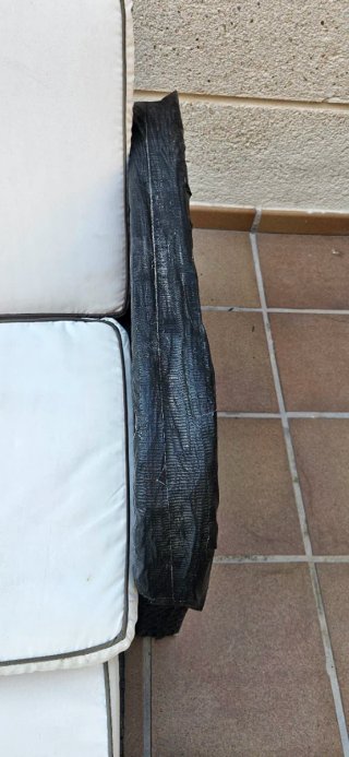 Sofá de ratán para jardín