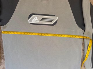 Sudadera Vintage Adidas Gris y Negra