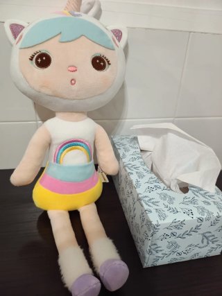 Muñeca peluche Metoo unicornio arcoíris