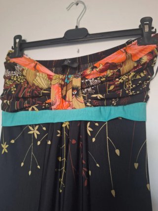 Vestido largo estampado floral