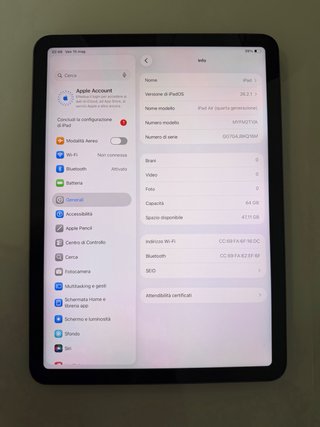 iPad Air 4 Gris/Plata