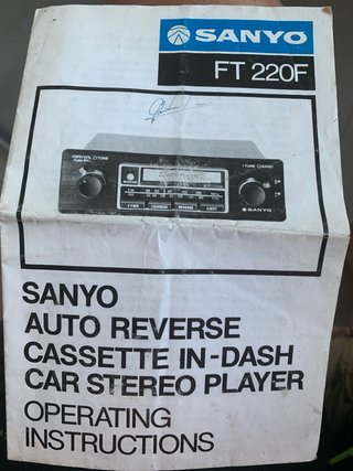 Radio Cassette Sanyo FT 200 Auto Reverse
