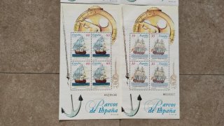 Lote Sellos Barcos de España