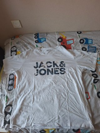 Camiseta Jack & Jones Talla XXL Blanca
