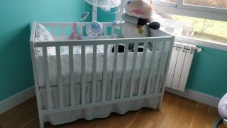Cuna bebé Ikea + colchón viscoelástico