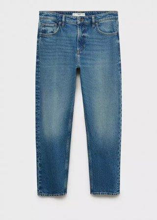 Vaqueros Mango Azules Rectos