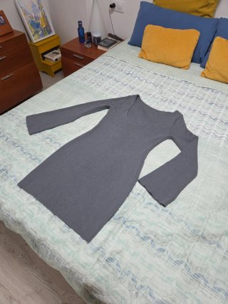 Vestido acanalado. Talla M/L.