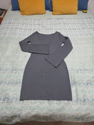 Vestido acanalado. Talla M/L.