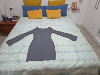 Vestido acanalado. Talla M/L.