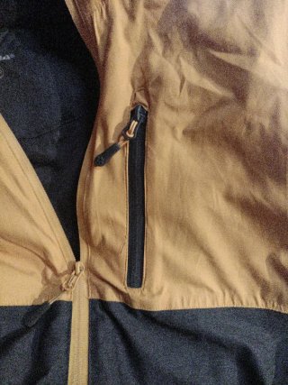 Chaqueta de nieve bicolor