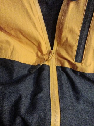 Chaqueta de nieve bicolor