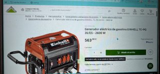 Generador Eléctrico Gasolina Einhell