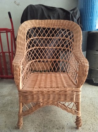 Sillón de mimbre
