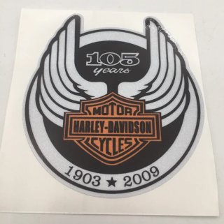VINILO LOGO HARLEY DAVIDSON 105 YEARS
