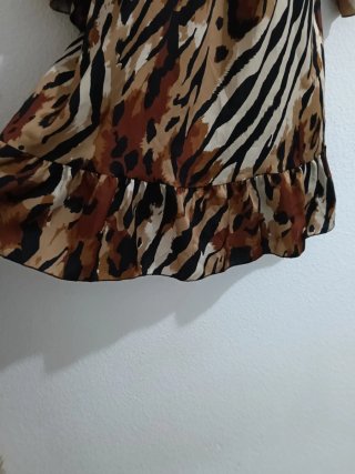 Vestido estampado animal print