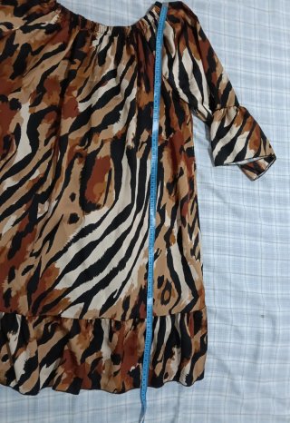 Vestido estampado animal print