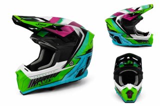 Casco Cross Just 1 J22 Frenetik Nuevo