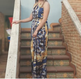 Vestido Guess Largo Estampado