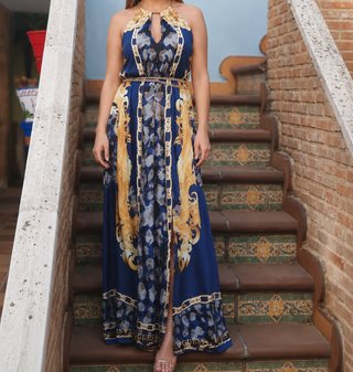 Vestido Guess Largo Estampado