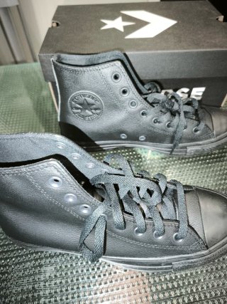 Zapatillas Converse Piel Negras Talla 42