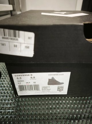 Zapatillas Converse Piel Negras Talla 42