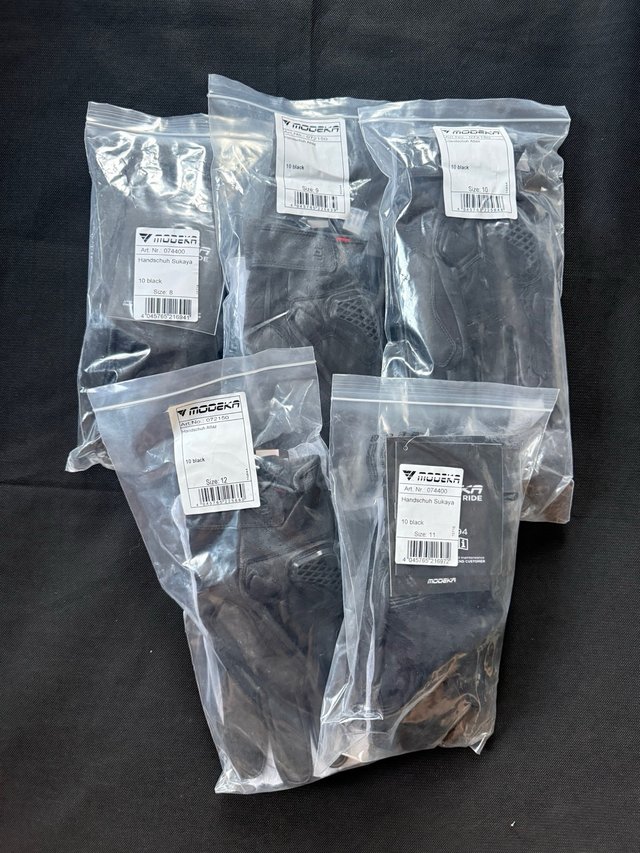 Guantes Motorista Modeka Negros