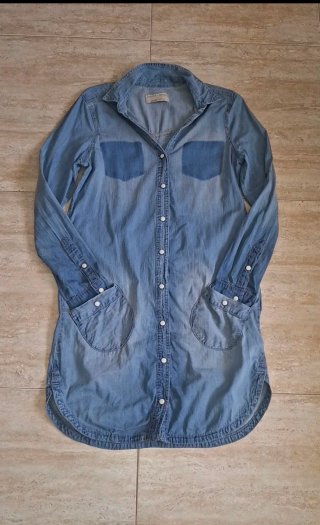 T36, SuiteBlanco, vestido camisero tejano