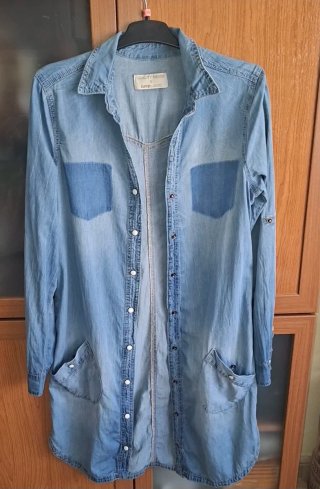 T36, SuiteBlanco, vestido camisero tejano