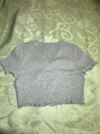 Top SHEIN gris talla XS