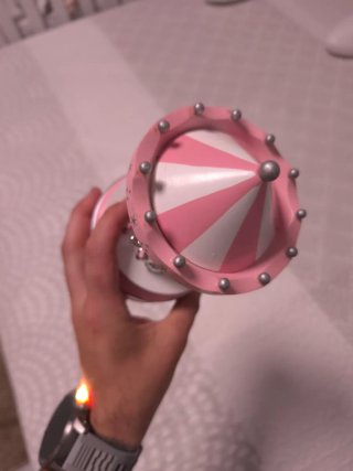Carrusel musical infantil rosa