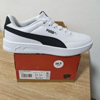 Sneakers Puma bianche e nere taglia 38.5 nuove