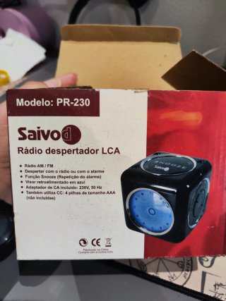 Radio Despertador LCA Saviod PR-230 Negro