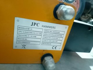 Martillo hidráulico 80 kg para miniexcavadora