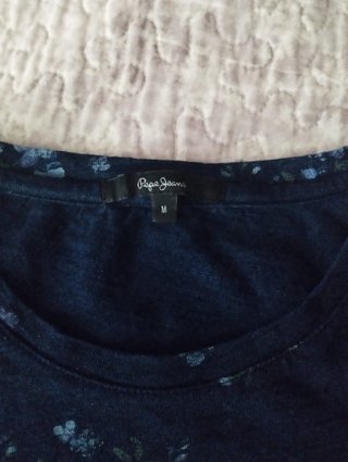 Camiseta Pepe Jeans floral azul
