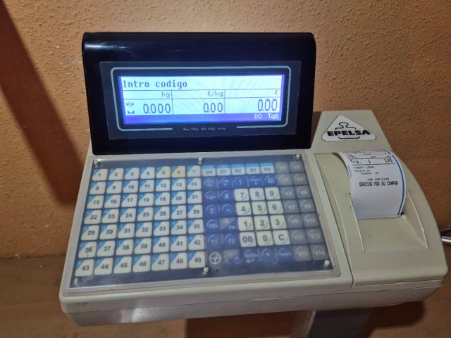 Balanza EPELSA EUROSCALE con ticket y pegatinas